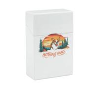 Nothing Runs Like A Corgi Cute Cigarette Case Smoking Box Pocket Holder Carrying Coin Pouch for Men Women