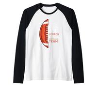 Nothing Scares Me I Coach A Girls Football Team Coach Raglan Baseball Tee