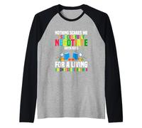 Nothing Scares Me Montessori Teacher Raglan Baseball Tee
