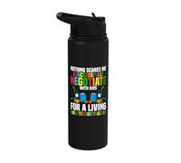 Nothing Scares Me Montessori Teacher Stainless Steel Insulated Water Bottle