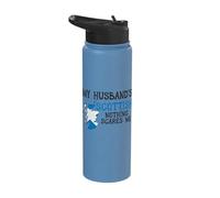Nothing Scares Me My Husband's Scottish Wife Scotland Stainless Steel Insulated Water Bottle