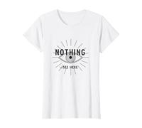 Nothing to See Here Eye Graphic Sarcastic Humor, T-Shirt, Women, White, XXL