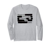 Nothing to See HERE - redacted Document Political Sarcasm Long Sleeve T-Shirt