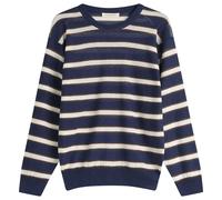 Nothing Written Women's Stripe Jumper Dark Navy Medium