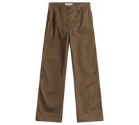 Nothing Written Women's Tabby Wide Chino Pants Moss Brown Small