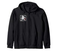 “Nothingness” Japanese Brush Script Word Art Zip Hoodie