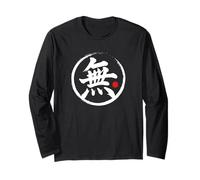 “Nothingness” Japanese Kanji Word Graphic Long Sleeve T-Shirt
