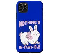 Nothing's Im-Paws-Ible Cute Bunny Rabbit Pun Case for iPhone 11 Pro Max