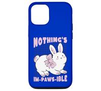Nothing's Im-Paws-Ible Cute Bunny Rabbit Pun Case for iPhone 12/12 Pro