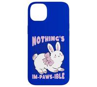 Nothing's Im-Paws-Ible Cute Bunny Rabbit Pun Case for iPhone 14 Plus