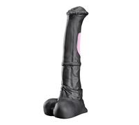 Nothosau CONOLAr 9.8” Horse Dildo Anal Dildo Sex Toys with Strong Suction Cup, Platinum Silicone Anal Plug Butt Plug Sex Toys for Men Women Couples, M