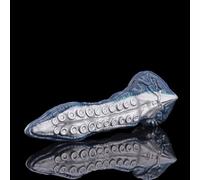 Nothosaur Abyss 13.8” Fantasy Dildo Tentacle Monster Dildo Realistic Touching with Strong Silicone Suction Cup Anal Plug Prostate Massager Adult Sex Toys Men Women and Couple - Blue