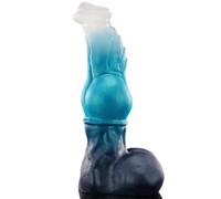 Nothosaur FAXI 9.4" Realistic Dildo Huge Fantasy Monster Dildo with Strong Suction Cup Knot Middle Swelling for G-Spot, Anal, Prostate, Vagina Sex Adult Toys for Men Women and Couple, L