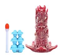 Nothosaur [Kohana] 8.2” Ovipositor Dildo Sex Toys Anal Dildo Fantasy Didlo Monster Didlo with Egg Mould, Platinum Silicone Alien Anal Plug Female Sex Toys, L