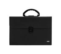 NOTI Expanding File Organiser, 19 Pocket, Foolscap, Black