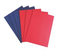 Noti Premium A4 Royal Blue & Red Card 270gsm, Leathergrain Comb Binding Cover, Cardstock for Crafting, Card Making, Scrapbooking (Pack of 100)
