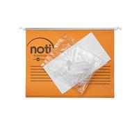 Noti Suspension Files for A4 Filing Cabinets, Box 25 with Tabs & Inserts, Orange