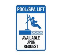 Notice Available Upon Request Warnings,Pool Security Metal Signs for Home Busines Outdoor Indoor Road Yard Garage Street Wall Caution Decor 12x8 Inch