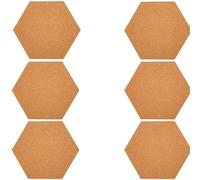 Notice Board Cork Board, Cork Board 1x1cm Removable Self-Adhesive for Wall Messages Pins Pack of 2/4/6 pcs(6pcs)