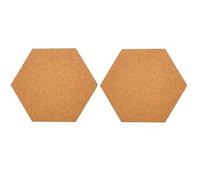 Notice Board Cork Board, Cork Board 1x1cm Removable Self-Adhesive for Wall Messages Pins Pack of 2/4/6 pcs(2pcs)
