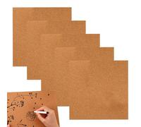 Notice Board - Modern Removable Rectangle 6 Pieces | Decorative Cork Wall Boards | Tiles for Home, Living Room, Bedroom, Classroom, Kids Desk, L
