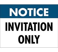 Notice Invitation Only Warning Sign Tin Sign Novelty House Plaque Vintage Plaque Tin For Bathroom Cafe Kitchen S