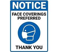 Notice - Please Wear A Face Mask - 150x200mm1mm Rigid Plastic Sign