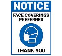Notice - Please Wear A Face Mask - 200x300mmSelf Adhesive Vinyl Sign