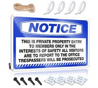 Notice This Is Private Property Entry To Members Accessories Handcrafted - Tiki Bar Decorations Funny Vintage Signs Wall Art Decoration(20X30CM)