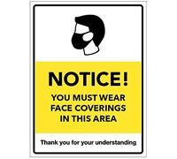 Notice You must wear face coverings in this area