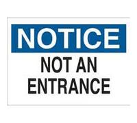 NOTICEAn Entrance Sign Security and Admittance Signs Restricted Access Signs No.6010 Safety Sign 8 X 12 Inch Metal Tin Sign Warning Caution Notice Yard Sign Office Sign Outdoor & Indoor