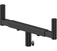 notiela Heavy Duty Dual Fork Bracket Speaker Mount Bar Mounting Adjustable Width 13.78"- 20.47" | Fork Speaker Pole Mount Bar Adapter for PA/DJ Speakers with 35mm Pole Hole, Single