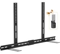 notiela Sound Bar Mounts Under TV for Samsung, Vizio, LG, Bose Under TV Soundbar Mounts with Remote Holder - Height Adjustable Soundbar Mount Bracket Under or Above TVs Hold Up to 35 Lbs