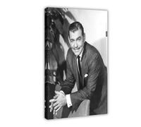 NOTIFE Clark Gable Vintage Fotografie Canvas Poster Wall Art Decor Print Picture Paintings for Living Room Bedroom Decoration 16x24inch(40x60cm)