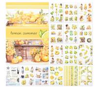 NOTIONSLAND 20 Sheets Scrapbook Stickers Book, 100+ Journaling Stickers for Scrapbooking Supplies, PET Aesthetic Sticker for Scrapbooking