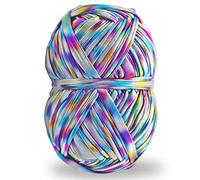 NOTIONSLAND 200g Metallic T-Shirt Yarn, Glossing Yarn, Metallic Knitting Yarn, Shiny T-Shirt Yarn, Metallic Yarn for Crochet Bags, Baskets