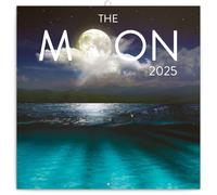 NOTIQUE Wall Calendar 2025 Moon Calendar, Brochure Calendar with Monthly Calendar, Brochure Calendar Calendar 30 x 30 cm (30 x 60 Open)