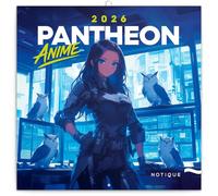 NOTIQUE Wall Calendar 2026 Anime New Pantheon Calendar, Brochure Calendar with Monthly Calendar, Brochure Calendar Scented Calendar 30 x 30 cm (30 x 60 Open)