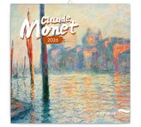 NOTIQUE Wall Calendar 2026 Claude Monet Calendar, Brochure Calendar with Monthly Calendar, Brochure Calendar Scented Calendar 30 x 30 cm (30 x 60 Open)
