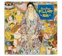 NOTIQUE Wall Calendar 2026 Gustav Klimt Calendar, Brochure Calendar with Monthly Calendar, Brochure Calendar Scented Calendar 30 x 30 cm (30 x 60 Open)