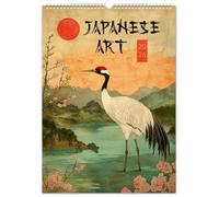NOTIQUE Wall Calendar 2026 Vintage Posters - Japanese Art - Asian Illustrations & Traditional Posters - Photo Calendar 13x18 inches