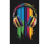 Notizbuch 80 Seiten kariert - Für Musikfans, Kreative und alle, die mit Beats und Farben durchs Leben gehen.: Kariertes Journal mit stylischem ... Songtexte und kreative Notizen im Alltag.