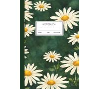 Notizbuch A5 liniert - Gänseblümchen im Wasserfarbenstil: Florales Aquarell | Journal 111 Seiten | Schreibheft für Schule, Studium, Büro & Alltag