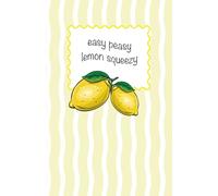 Notizbuch easy peasy lemon squeezy | mit liniertem Inhalt | 200 Seiten