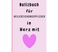 Notizbuch für Heilerziehungspfleger in mit Herz: Ein liebevolles Abschiedsgeschenk oder Dankeschön für die beste Kollegin | kariertes Heft für ... im Arbeitsalltag der Behindertenhilfe.