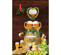 Notizbuch I Love Bier Bockbier Weißbier Pils Liebhaber Geschenkidee für Hobbybrauer Erinnerung an eine Bierverkostung Brauerei Bierfeste Biergarten ... Märzen Braumeister Bierliebhaber 04D22