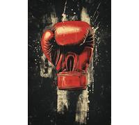 Notizbuch mit 80 karierten Seiten - Boxen trifft Kreativität: Dynamisches Design für Kämpfer und Sportbegeisterte.: Ein inspirierendes Schreibheft mit ... für Sportler, Boxfans und kreative Köpfe.