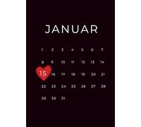 Notizbuch mit besonderem Datum - 15. Januar: Minimalistisches Geschenk für einen besonderen Tag