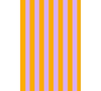 Notizbuch Streifen Stripes lila orange: Bullet Journal - dotted - 6x9 A5 120 Seiten - Sommer - Vintage - Dopamin