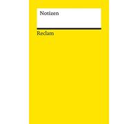 Notizen (gelb): Das kleine Reclam-Notizbuch blanko